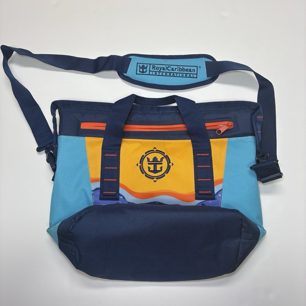 Royal Caribbean International Insulated Cooler Tote Bag Blue Yellow